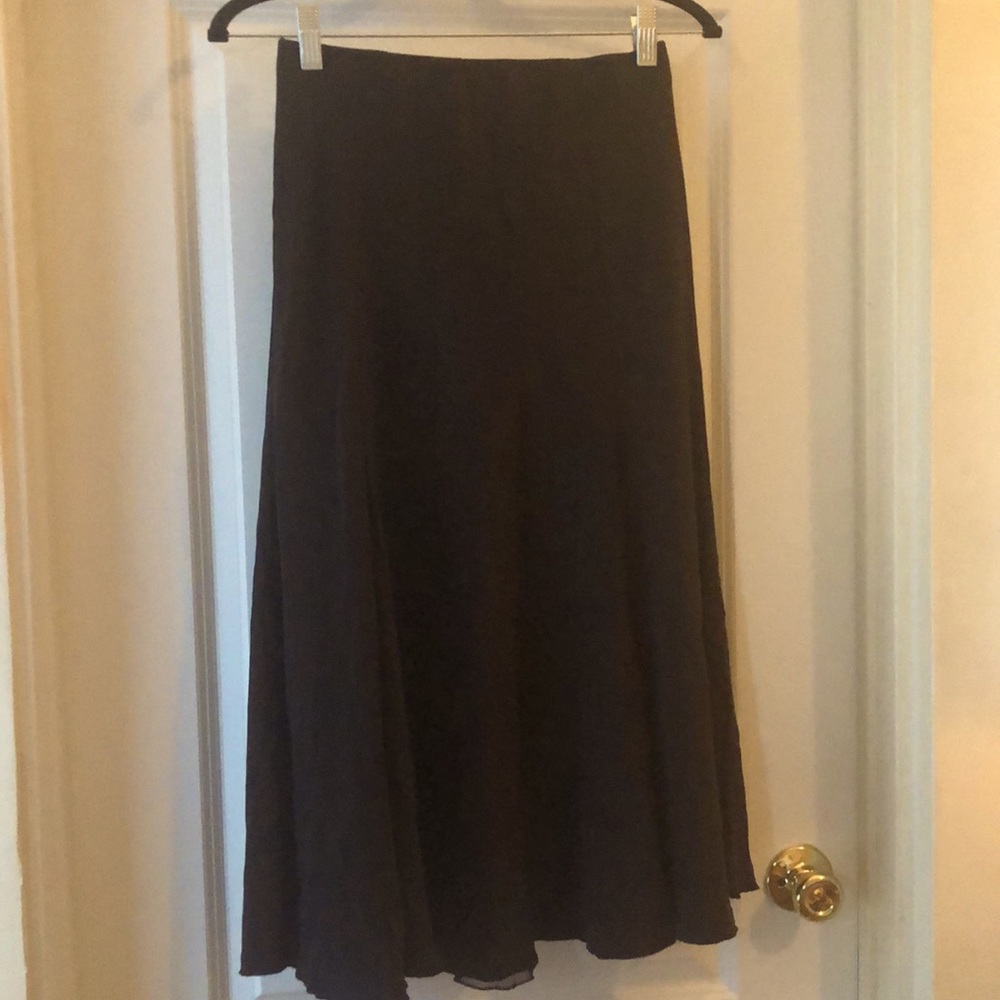 John Patrick black flowy skirt